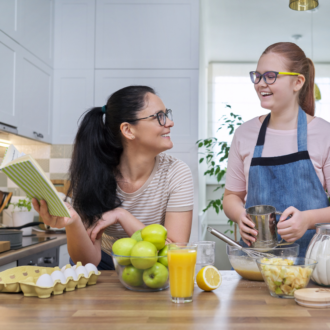 Use the kitchen to help with math